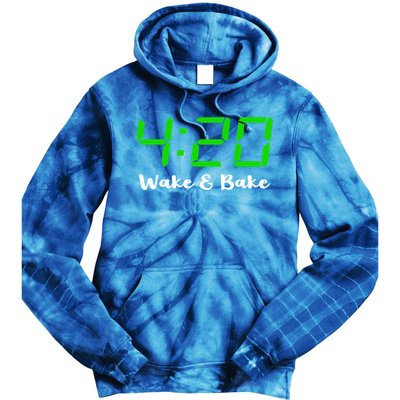 420 Wake And Bake Funny Marijuana Stoner Gift Tie Dye Hoodie