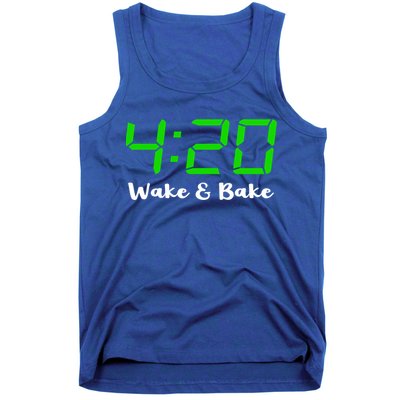 420 Wake And Bake Funny Marijuana Stoner Gift Tank Top