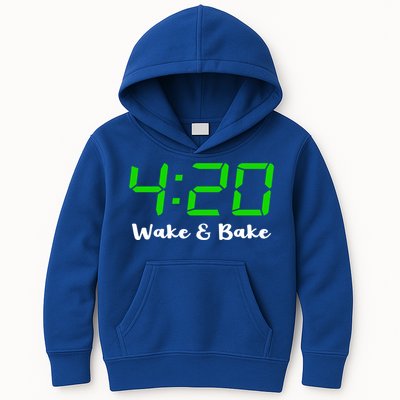 420 Wake And Bake Funny Marijuana Stoner Gift Kids Hoodie