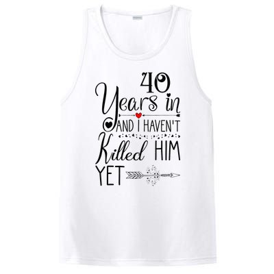 40th Wedding Anniversary For Her Wife 40 Years Of Marriage PosiCharge Competitor Tank