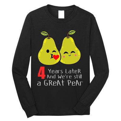 4th Wedding Anniversary Gifts Funny Couples Long Sleeve Shirt