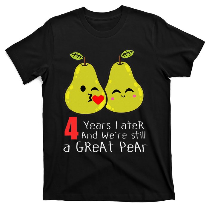 4th Wedding Anniversary Gifts Funny Couples T-Shirt