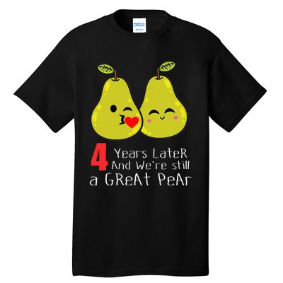 4th Wedding Anniversary Gifts Funny Couples Tall T-Shirt