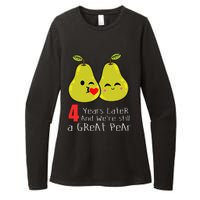 4th Wedding Anniversary Gifts Funny Couples Womens CVC Long Sleeve Shirt