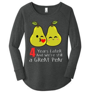 4th Wedding Anniversary Gifts Funny Couples Women's Perfect Tri Tunic Long Sleeve Shirt