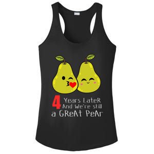 4th Wedding Anniversary Gifts Funny Couples Ladies PosiCharge Competitor Racerback Tank