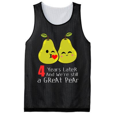 4th Wedding Anniversary Gifts Funny Couples Mesh Reversible Basketball Jersey Tank