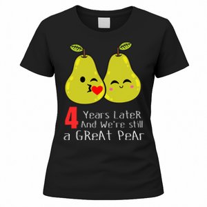 4th Wedding Anniversary Gifts Funny Couples Women's T-Shirt