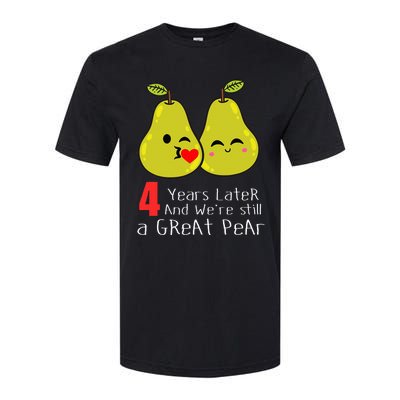 4th Wedding Anniversary Gifts Funny Couples Softstyle® CVC T-Shirt