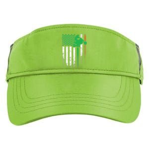 4 Wheeler ATV Gift St. Patrick's Day Irish American Flag Premium Adult Drive Performance Visor