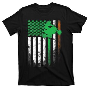 4 Wheeler ATV Gift St. Patrick's Day Irish American Flag Premium T-Shirt