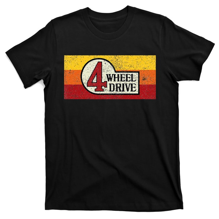 4 Wheel Drive Overland Emblem With Stripes 4wd T-Shirt