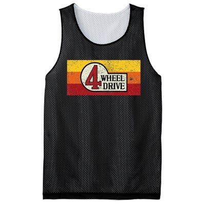 4 Wheel Drive Overland Emblem With Stripes 4wd Mesh Reversible Basketball Jersey Tank