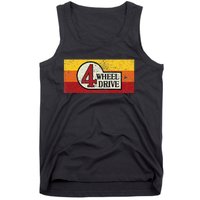 4 Wheel Drive Overland Emblem With Stripes 4wd Tank Top