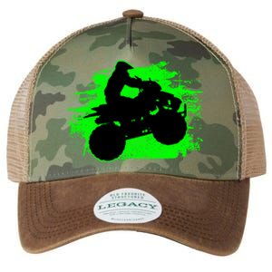 4 Wheeler Quad Bike ATV Riding Gift Legacy Tie Dye Trucker Hat