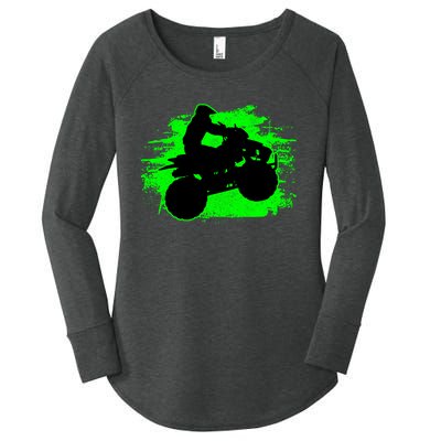 4 Wheeler Quad Bike ATV Riding Gift Women's Perfect Tri Tunic Long Sleeve Shirt