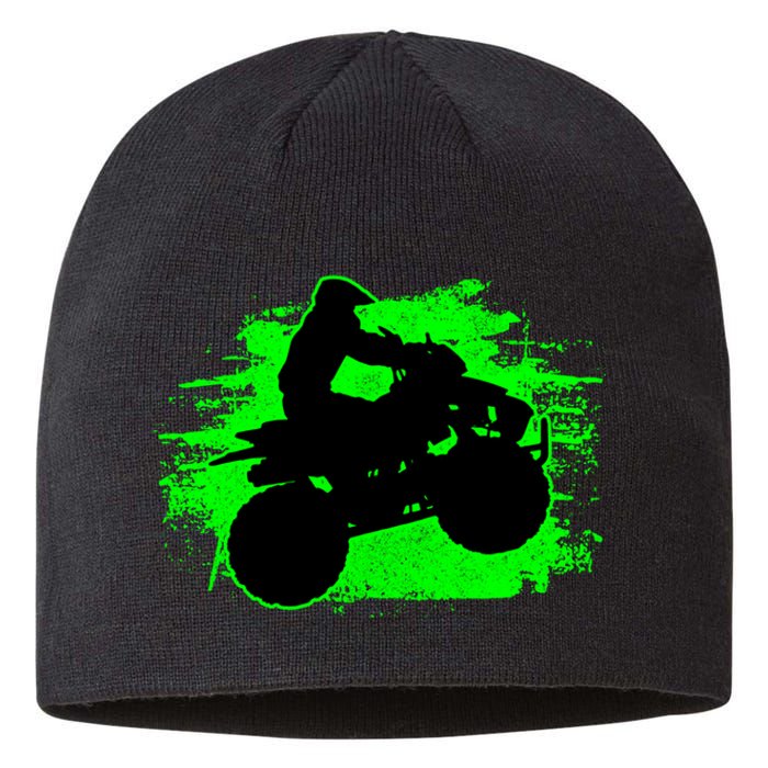 4 Wheeler Quad Bike ATV Riding Gift Sustainable Beanie