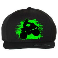 4 Wheeler Quad Bike ATV Riding Gift Wool Snapback Cap