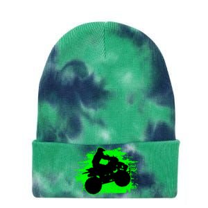 4 Wheeler Quad Bike ATV Riding Gift Tie Dye 12in Knit Beanie