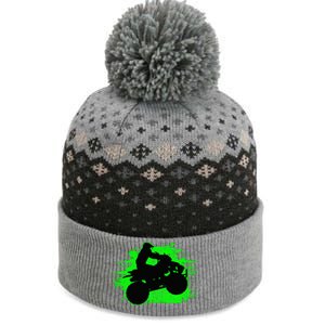 4 Wheeler Quad Bike ATV Riding Gift The Baniff Cuffed Pom Beanie