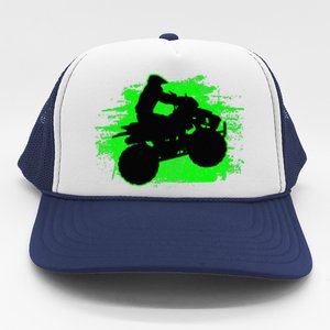 4 Wheeler Quad Bike ATV Riding Gift Trucker Hat