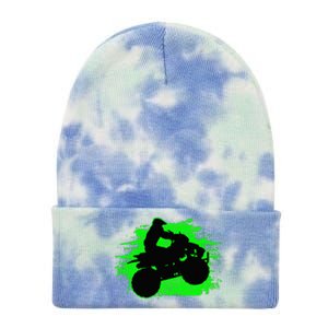 4 Wheeler Quad Bike ATV Riding Gift Tie Dye 12in Knit Beanie