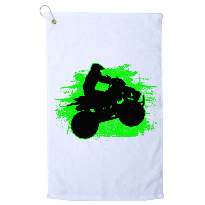 4 Wheeler Quad Bike ATV Riding Gift Platinum Collection Golf Towel