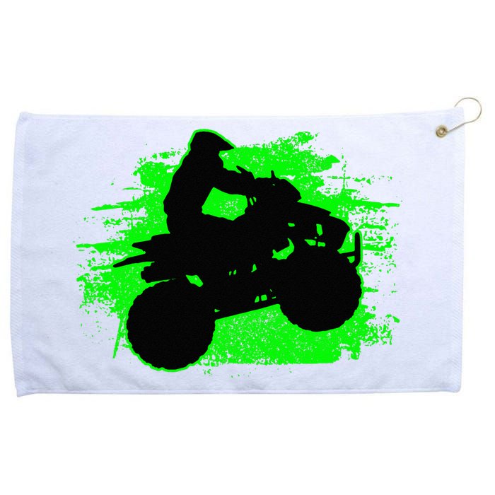 4 Wheeler Quad Bike ATV Riding Gift Grommeted Golf Towel