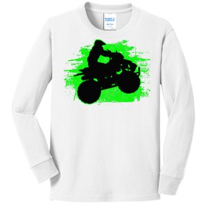 4 Wheeler Quad Bike ATV Riding Gift Kids Long Sleeve Shirt