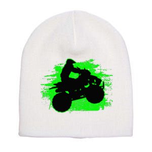 4 Wheeler Quad Bike ATV Riding Gift Short Acrylic Beanie