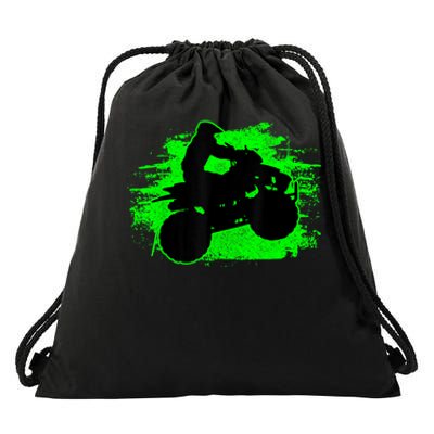 4 Wheeler Quad Bike ATV Riding Gift Men Drawstring Bag