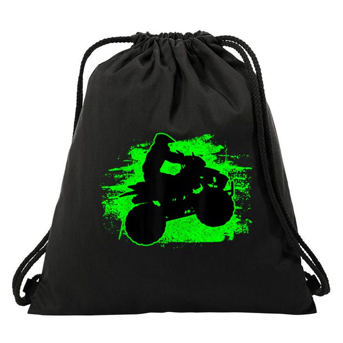 4 Wheeler Quad Bike ATV Riding Gift Men Drawstring Bag