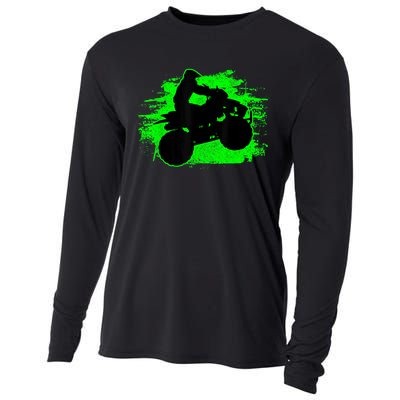 4 Wheeler Quad Bike ATV Riding Gift Men Cooling Performance Long Sleeve Crew