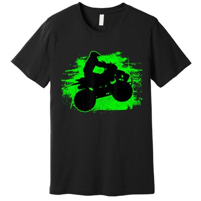 4 Wheeler Quad Bike ATV Riding Gift Men Premium T-Shirt