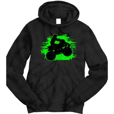 4 Wheeler Quad Bike ATV Riding Gift Men Tie Dye Hoodie