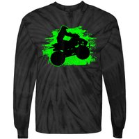 4 Wheeler Quad Bike ATV Riding Gift Men Tie-Dye Long Sleeve Shirt