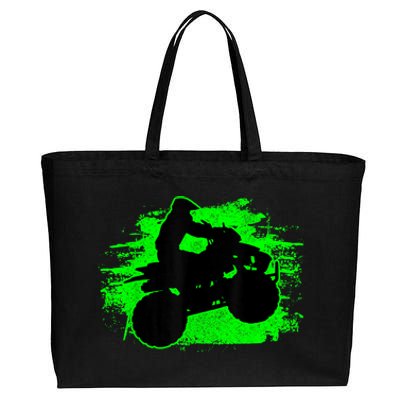 4 Wheeler Quad Bike ATV Riding Gift Men Cotton Canvas Jumbo Tote