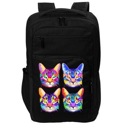 4X Cats - Colorful Portrait Impact Tech Backpack