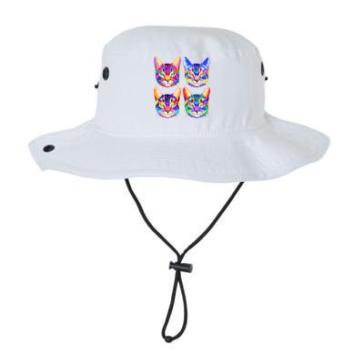4X Cats - Colorful Portrait Bucket Hat