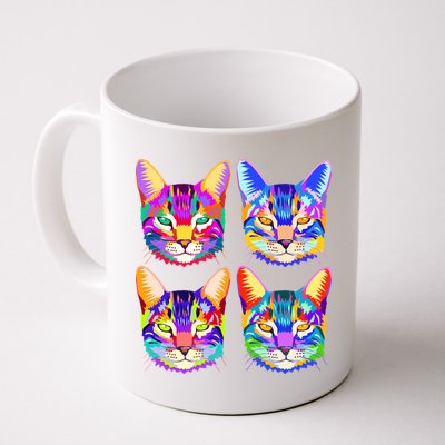 4X Cats - Colorful Portrait Mug