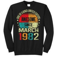 41 Year Awesome Since March 1982 Vintage 41st Birthday Gifts Sweatshirt