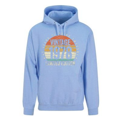 45 Years Being Awesome Vintage 1978 Limited Edition Birthday Unisex Surf Hoodie