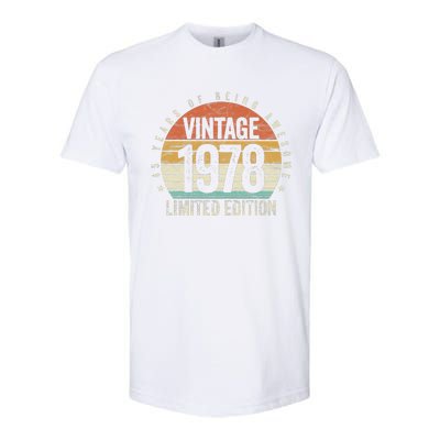 45 Years Being Awesome Vintage 1978 Limited Edition Birthday Softstyle® CVC T-Shirt