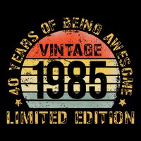 40 Year Birthday Decorations Gag 40yr 1985 40th Birthday Gift Drawstring Bag
