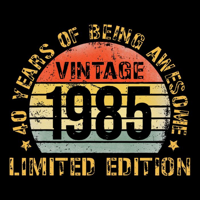 40 Year Birthday Decorations Gag 40yr 1985 40th Birthday Gift Drawstring Bag
