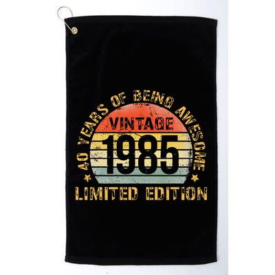 40 Year Birthday Decorations Gag 40yr 1985 40th Birthday Gift Golf Towel