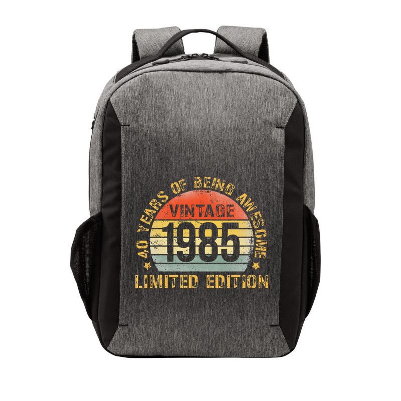 40 Year Birthday Decorations Gag 40yr 1985 40th Birthday Gift Vector Backpack