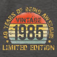 40 Year Birthday Decorations Gag 40yr 1985 40th Birthday Gift Vector Backpack