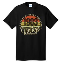 40 Year Of Being Awesome Since 1983 40th Birthday Vintage Tall T-Shirt