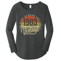 40 Year Of Being Awesome Since 1983 40th Birthday Vintage Women's Perfect Tri Tunic Long Sleeve Shirt